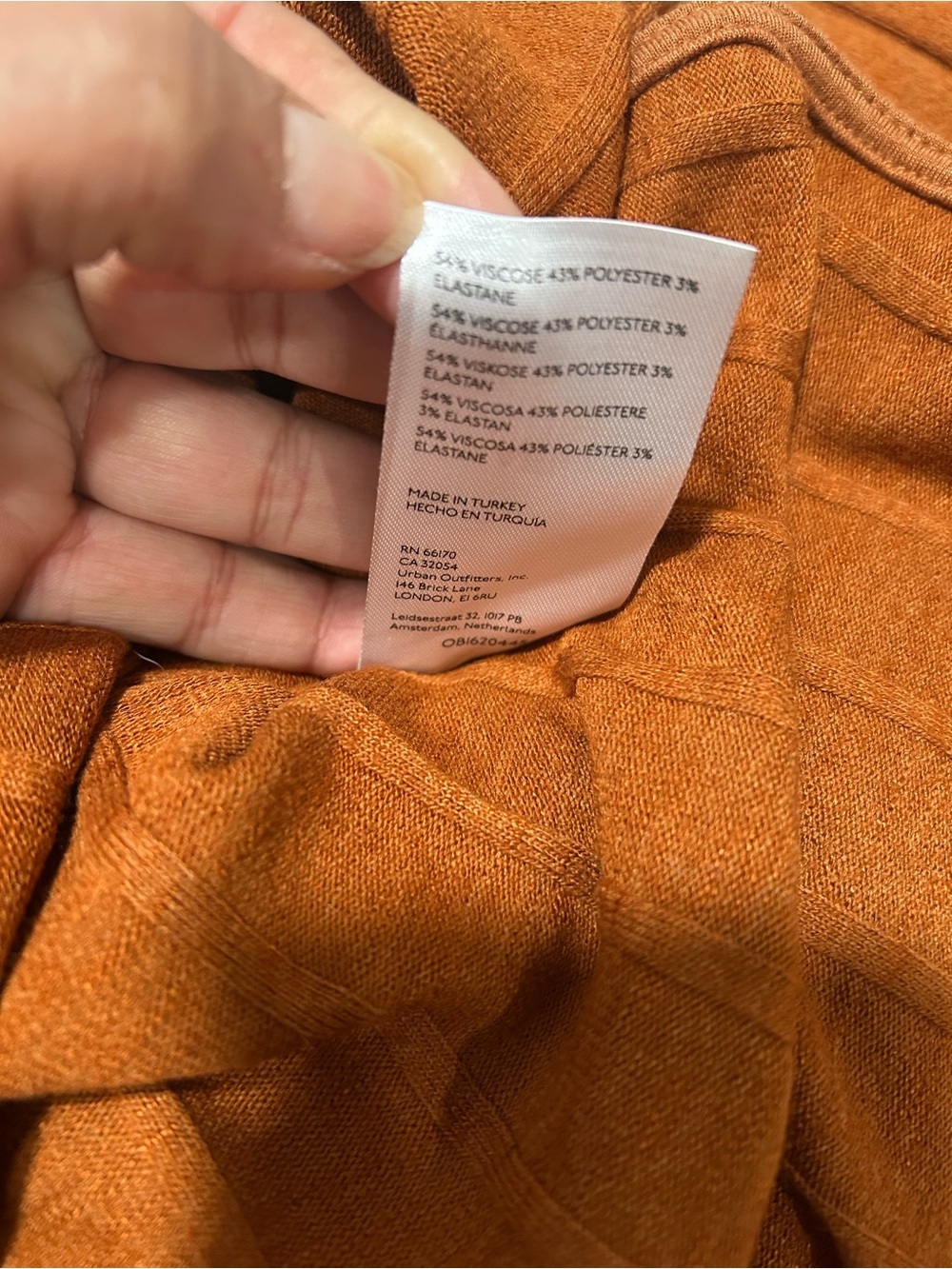 Anthropologie Ribbed Scoop-Neck Sweater in Rust Orange… - Picture 6 of 6